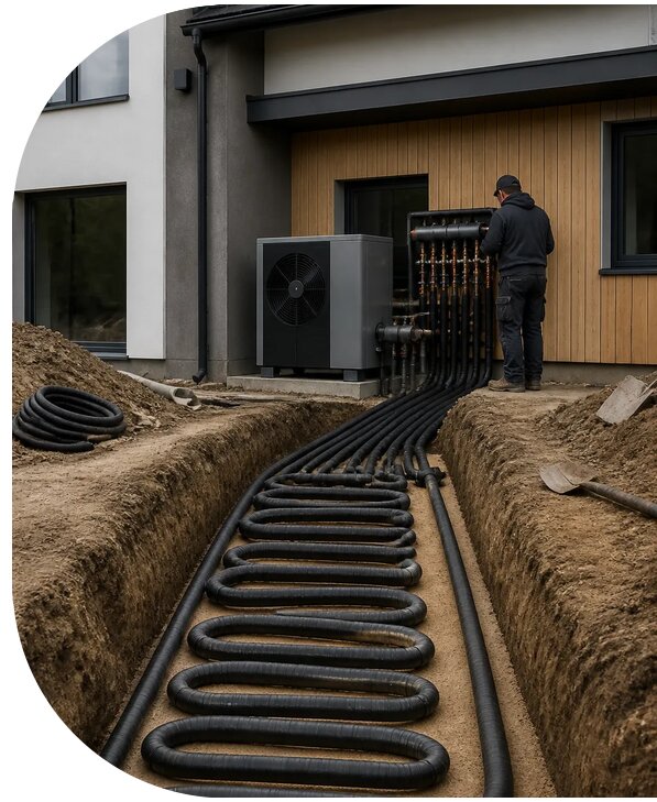 Геотермальное отопление под ключ в Губахе от 155490 р. | АПаруса-Гбх